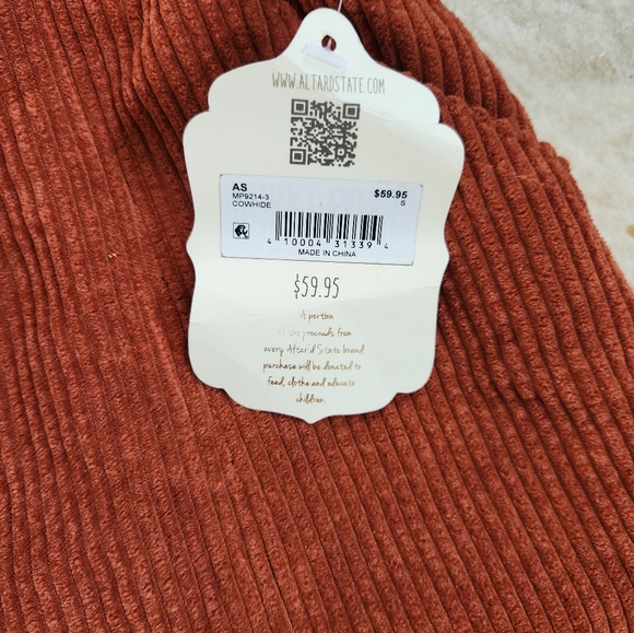 Altar'd State Corduroy Hi-Waisted Shorts - Size Small - Picture 10 of 12